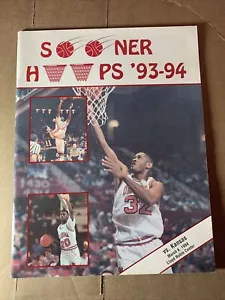 1993-94 Oklahoma Sooners Kansas Jayhawks programa de baloncesto OU Norman - Imagen 1 de 6