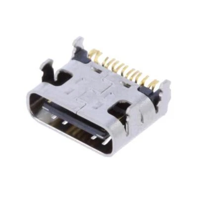 JST UBC-RA-TF (HF) (HF) Buchse USB C auf PCB SMT PIN: 12 90°-Winkel USB 2.0 vergolde