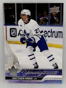 Matthew Knies 2023-24 Upper Deck Series 1  #222 Young Guns Toronto Maple Leafs