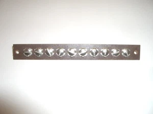VINTAGE PHENOLIC TERMINAL STRIP 10 SCREWS FOR STEREO OR SHORTWAVE RADIO SPEAKER - Picture 1 of 3