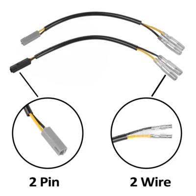 Adaptador de señal de giro conector de cable para KAWASAKI Ninja ZX-6R ZX-10R ZX-25R Foto 1 de 4