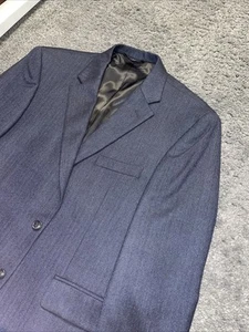 Blazer Jos A Bank nuovo con etichette blu notte collezione esecutiva spina di pesce 42S - Foto 1 di 18