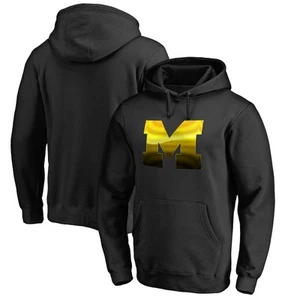 Fanatics Michigan Wolverines Midnight Mascot Pullover Hoodie - Black - Men's XL - Picture 1 of 3