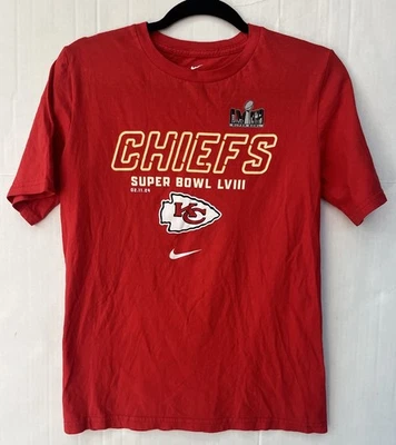 Camiseta Nike Kansas City Chiefs Super Bowl Juvenil Talla Mediana 14-16 Roja Foto 1 de 4