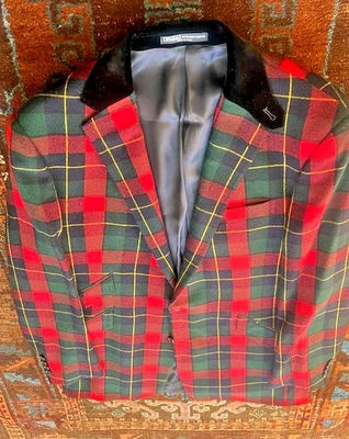   Blazer De Colección POLO RALPH LAUREN RL67 Lana Cachemira Tartán Hacking Talla 42L Italia Foto 1 de 4
