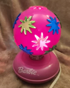 Barbie Room Lamp Pink Disco Ball 2002 y2k Bedroom Girl Rotating Light Tested - Picture 1 of 6