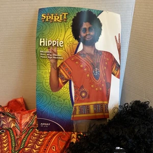 Disfraz de Halloween Hippie Espíritu Completo Para Hombre - Espíritu Halloween - L-XL - Imagen 1 de 5