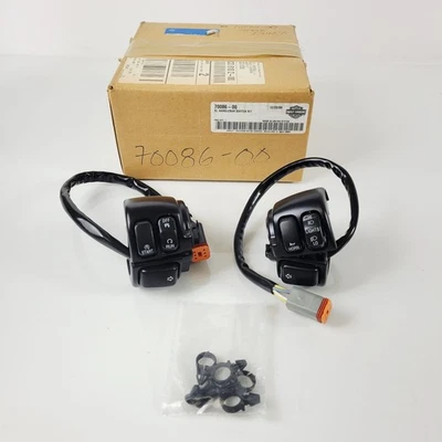 Kit de controles de interruptor de manillar Harley 99-03 XL 883C/1200C 70086-00 OEM Foto 1 de 4