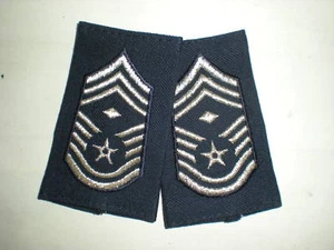USAF CMSGT FIRST SGT SCHULTERMARKEN (WEIBLICH) -1 PAAR - Bild 1 von 1