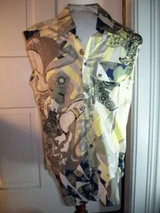 BOTÓN CAMICIA SIN MANGAS JUST CAVALLI MULTICOLOR XXL - Imagen 1 de 1