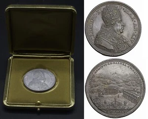 Kirchenstaat Clemens XI Papst Blei Medaille 1714 Vatikan seltene antike Münze Clemente - Bild 1 von 5