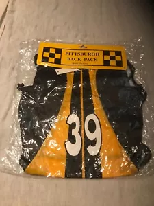Nice Pittsburgh Steel Drawstring Backpack 39 - Picture 1 of 6
