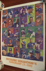 Póster de la lista de verificación de coleccionista de los Azulejos de Toronto (1-30) - Imagen 1 de 1