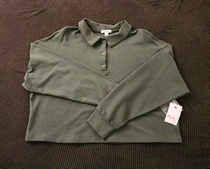 Womens Green Sweatshirt. Fashion. Size Medium. New With Tags. Cozy. - Picture 1 of 5