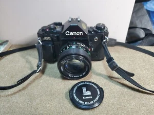 Canon A-1 35mm SLR Film Camera with Canon 50mm f/1.4 lens - Picture 1 of 5