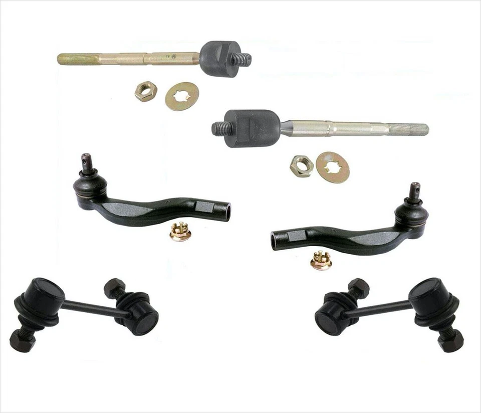 Front Chassis Inner Outer Tie Rod End & Sway Bar Links for Lexus LS400 1995-2000 - Image 1 of 1