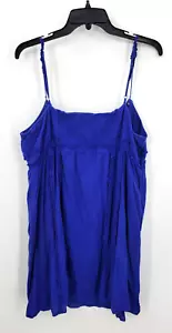 Anthropologie Lilka Dress Womens Large Blue Sleeveless Smocked Boho Sundress - Picture 1 of 7
