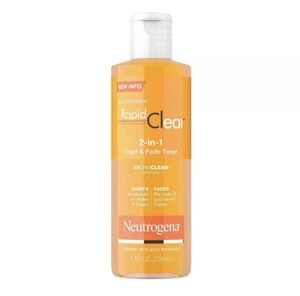 Neutrogena Rapid Clear 2-In-1 Fight & Fade Acne Toner 8 Fl Oz Discontinued - Picture 1 of 4