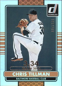 2015 (ORIOLES) Donruss Stat Line Season #58 Chris Tillman /334