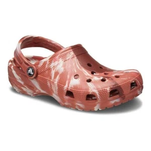 Crocs Unisex Marbled Clog - Dark Clay/Multi - Picture 1 of 7