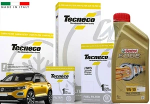 KIT TAGLIANDO 4 FILTRI OLIO MOTORE CASTROL VOLKSWAGEN T-ROC 1.6 / 2.0 TDI (N346) - Imagen 1 de 9