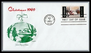 US FDC # 1384 6c Christmas Scene Artmaster 1969, 9L908 - Picture 1 of 1