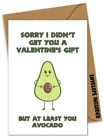 Funny Valentines Avocado Card Rude Cheeky Husband Wife Partner Aeh