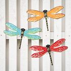  Metal Dragonfly Outdoor Wall Decor - 3 Pack 15.5’’ Wall Art Spring RGB2