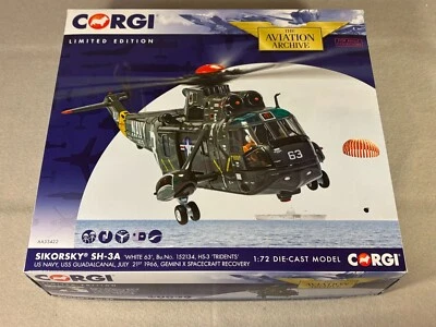SIKORSKY SH-3A Helicopter, US Navy HS-3 "Tridents", Genini X, Corgi 1:72 1/72 !! - Image 1 of 4