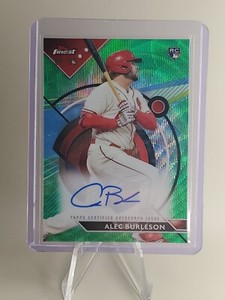 2023 Topps Finest Alec Burleson Green Wave Auto RC /99  #FA-AB Cardinals 