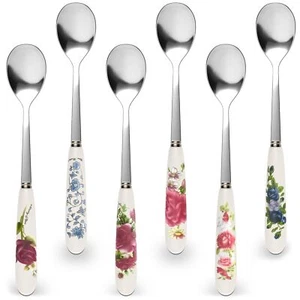 Coffee Spoons For Coffee Bar Accessories 6pcs Stainless Steel Kitchen Coffee Bar - Picture 1 of 9