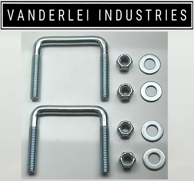 2x Jockey Wheel Mount U-Bolts ~ Suit 75 x 50mm RHS Drawbar - image 1 of 2