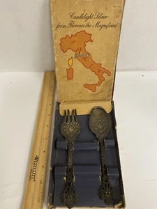 Juego de placas de plata a la luz de las velas de Florencia Italia alrededor del mundo Shoppers Club - Imagen 1 de 12