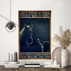 Horse Once Upon A Time There Was A Girl Poster Horse Poster gift for horse lover