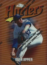 1997 Finest Refractors Kansas City Royals Baseball Card #85 Kevin Appier B