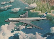 KLM Airlines, aereo in volo - Cartolina non viaggiata - Vedi foto