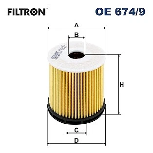 FILTRON OE 674/9 Oil Filter for HYUNDAI,KIA - Image 1 of 4