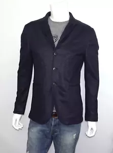 $998 John Varvatos COLLECTION Slim Convertible Lapel Jacket NAVY Size 36 Cot/Lin - Picture 1 of 15