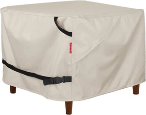 Patio Ottoman Cover Waterproof Outdoor Square Side Table Covers 22L x 22W x 18H - Picture 1 of 7