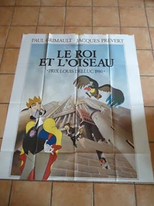 ** POSTER  AFFICHE ORIGINALE CINEMA Le roi et l'oiseau attention un manque - Picture 1 of 5