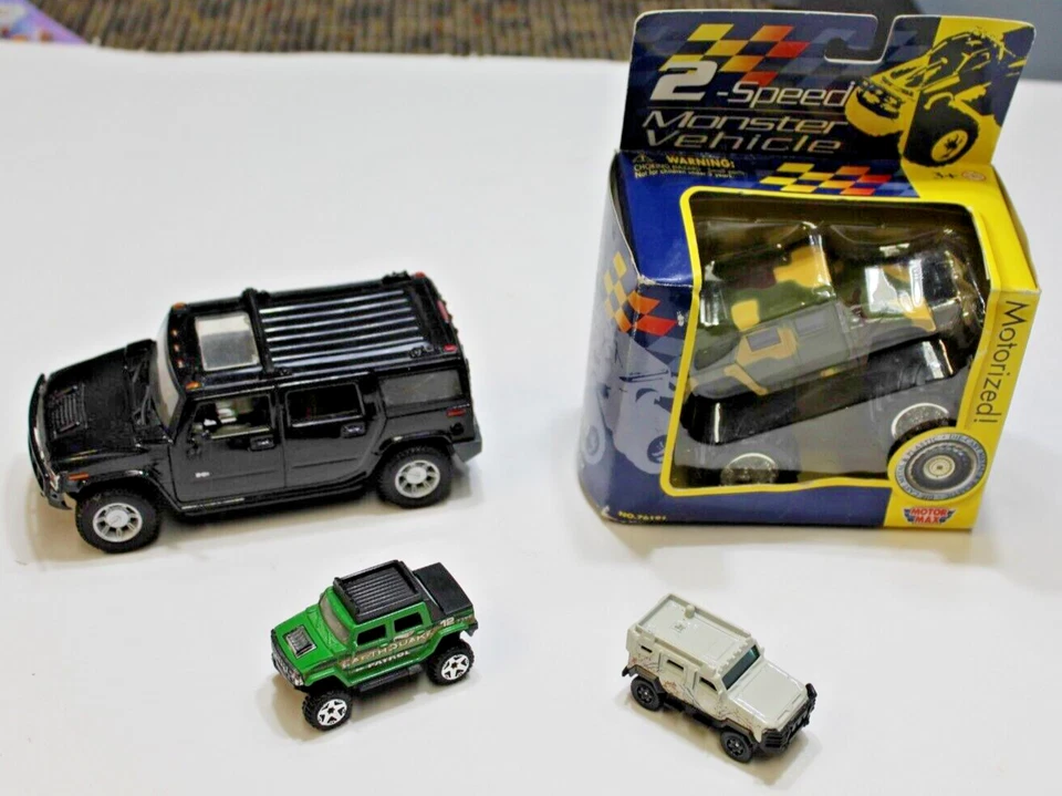 MotorMax 2-Speed Monster Vehicle Maisto Hummer Hot Wheels Toy car Lot - Image 1 of 4