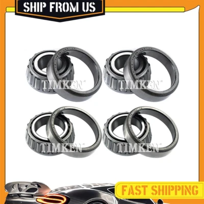 Juego de 4 cojinetes de rueda y carreras Timken para Isuzu I-Mark 1981-1985 tracción trasera Foto 1 de 4