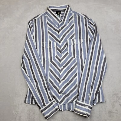 Just Cavalli Top Women 52 Long Sleeve Button Up Dress Collar Shirt Blouse Adult - Image 1 of 4