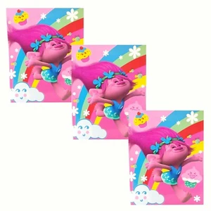 3x Carpetas portafolio de 3 anillos Trolls Poppy Rainbow niñas escuela con 2 bolsillos - Imagen 1 de 4