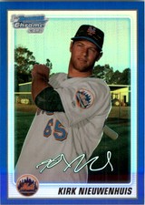 2010 Bowman Chrome Prospects Blue Refractors #BCP116A Kirk Nieuwenhuis /150