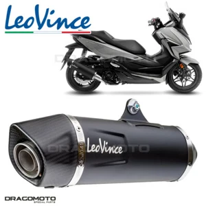 HONDA NSS 350 ABS Forza 2021-2024 Pot échappement Leovince Noir Nero Racing 1... - Imagen 1 de 9