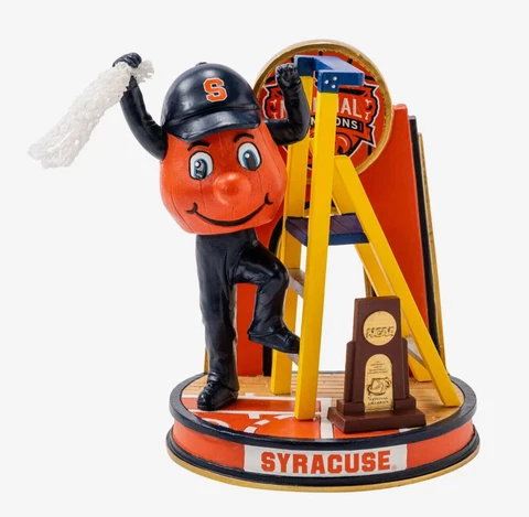 2003 National Champs Trophy SYRACUSE ORANGE Basketball Mascot 5" Bobblehead NIB! Cover
