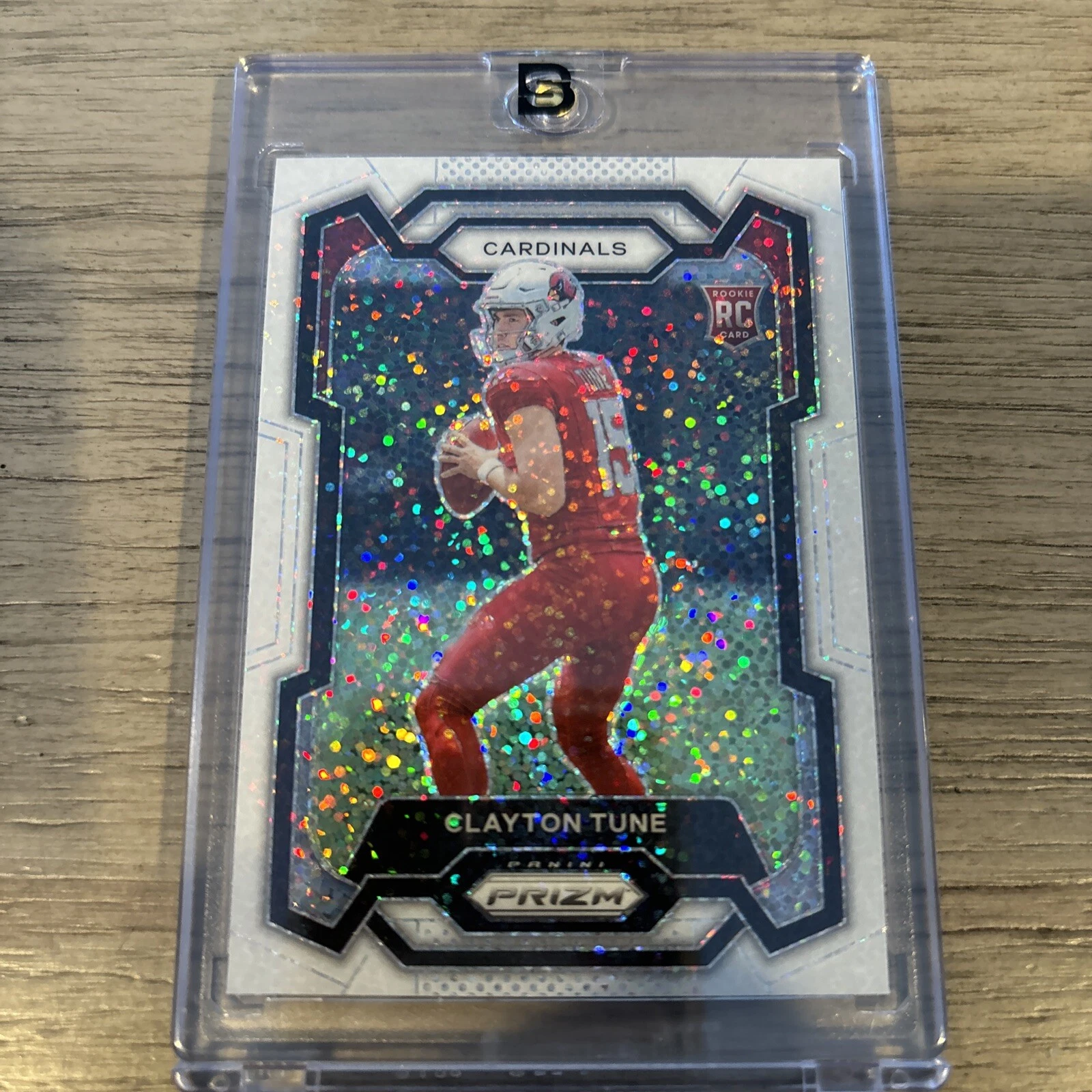Clayton Tune 2023 Panini Prizm White Sparkle SSP Rookie QB Cardinals #302