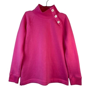 Crewcuts Fleece Top Mädchen Gr. M rosa Stehkragen mit Knöpfen Langarm Barbie - Bild 1 von 14