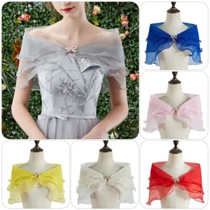 Bridal Lace Shawl Party Evening Dress Shawl Fashion Wedding Cape Women LOT - Picture 1 of 25